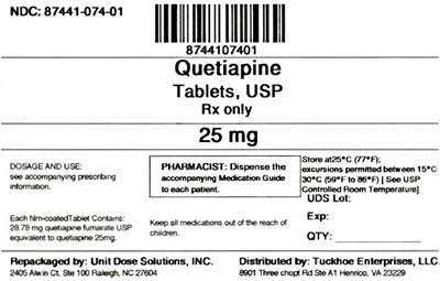 Quetiapine 25 mg (8744107401 Quetiapine 25 mg)